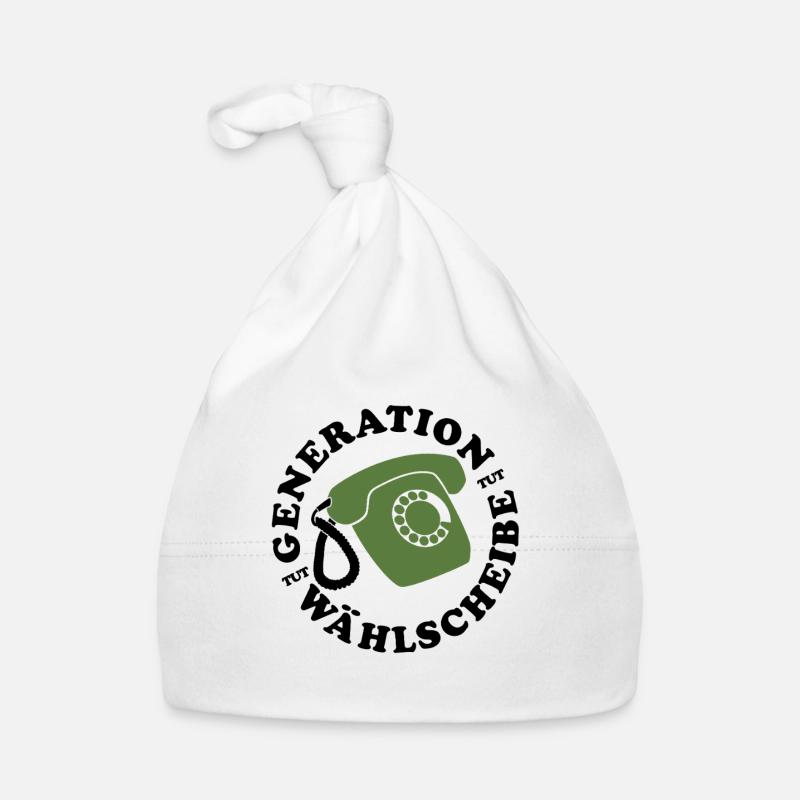 Génération Téléphone Fixe Bonnet bio Bébé