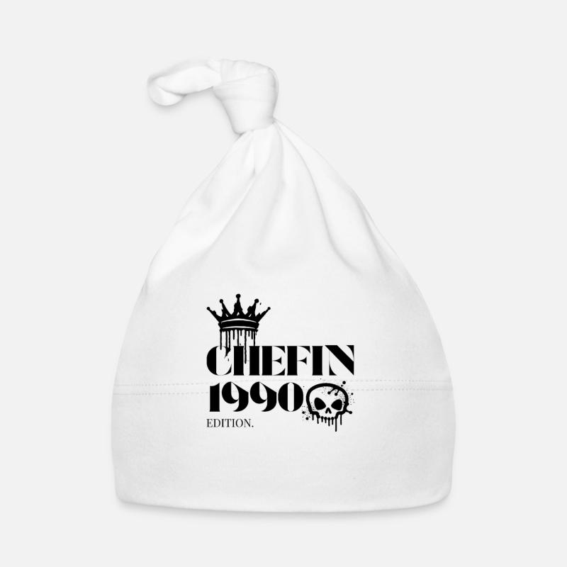 Chefin Edition 1990 35 Birthday Saying Organic Baby Cap