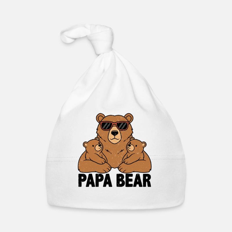 Papa Ours Bonnet bio Bébé
