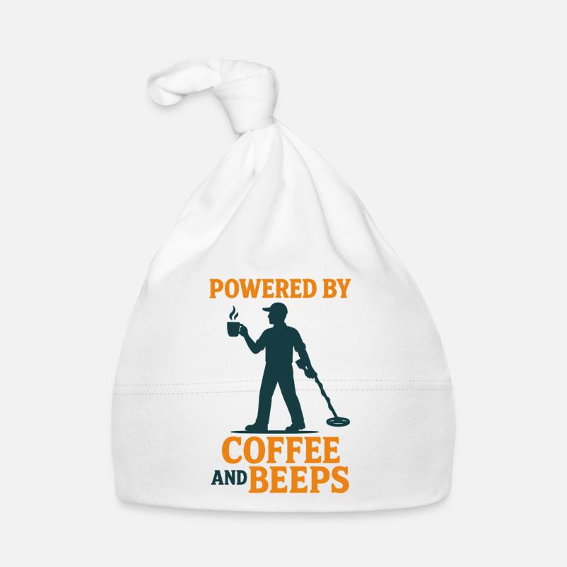 Alimenté par Coffee et Bips Détection de Métaux Bonnet bio Bébé