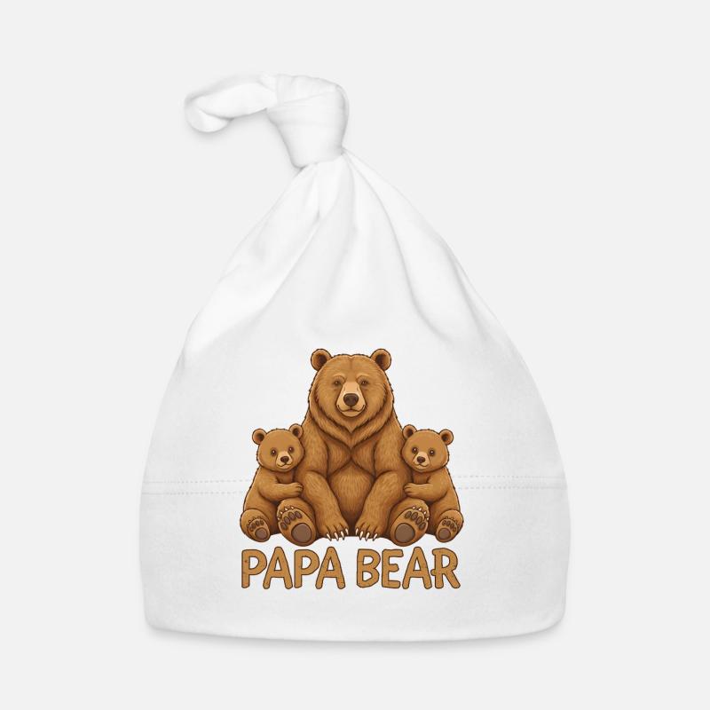 Papa Ours Bonnet bio Bébé