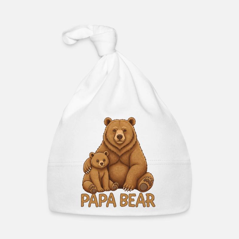 Papa Ours Bonnet bio Bébé