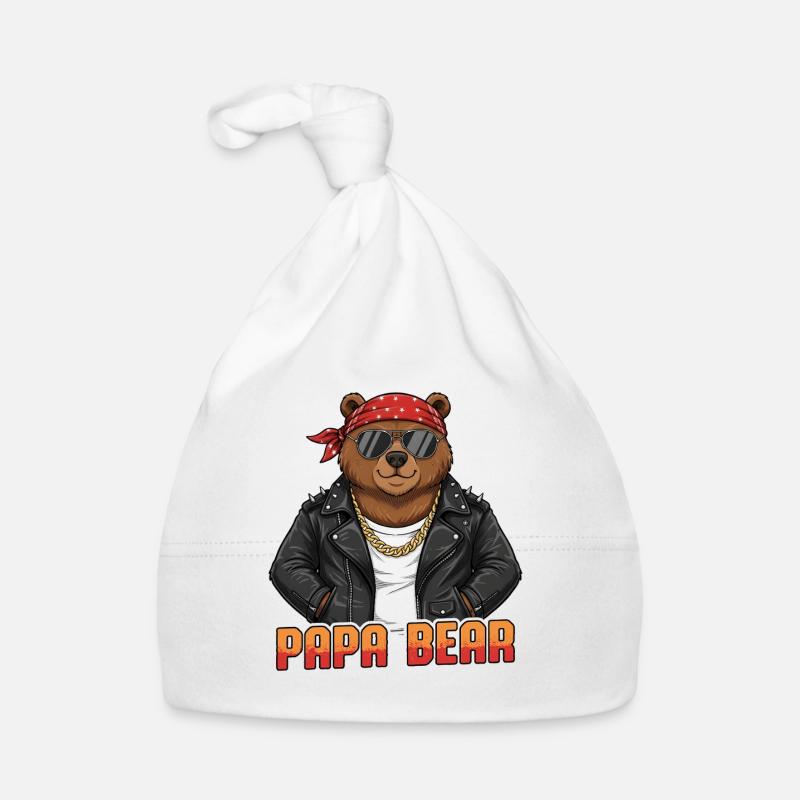 Papa Ours Bonnet bio Bébé