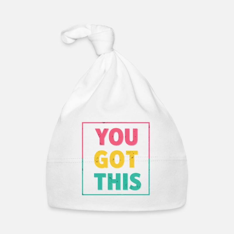 Du schaffst das Baby Bio-Mütze