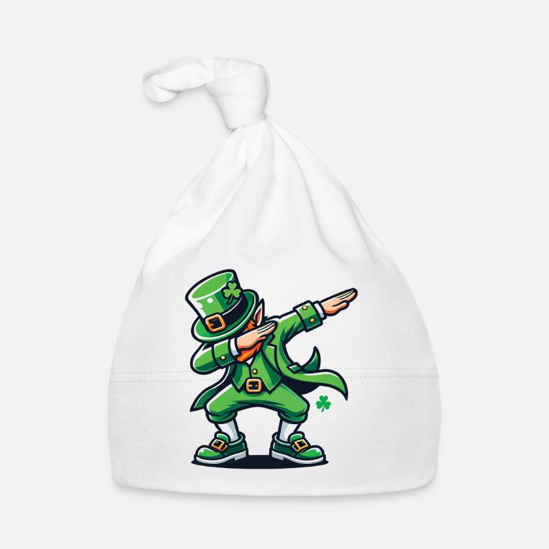 Les pitreries de Leprechaun Dab : la Saint-Patrick Bonnet bio Bébé