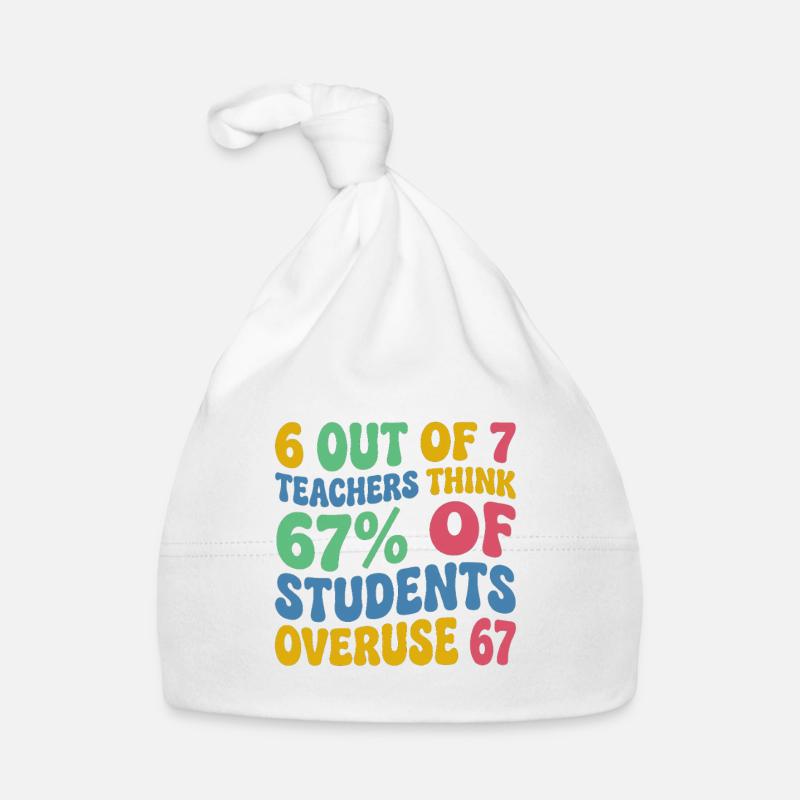 6 enseignants sur 7 : 67 % de surutilisation 67 école de mèmes Bonnet bio Bébé