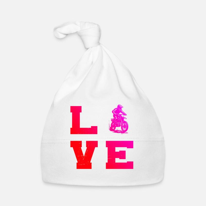 Attention motocross fans, simple statement Organic Baby Cap
