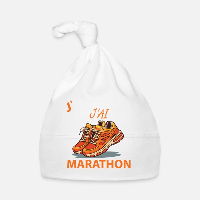 Ich kann nicht, ich Marathon Baby Bio-Mütze