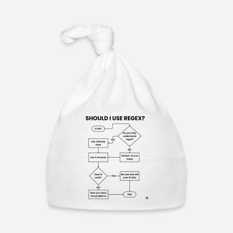 Sollte ich Regex-Flussdiagramm verwenden – Two Problems Gift Baby Bio-Mütze