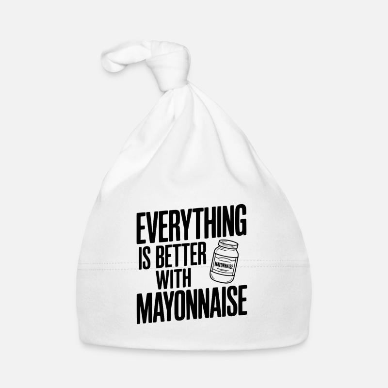 Mit Mayonnaise ist alles besser Baby Bio-Mütze