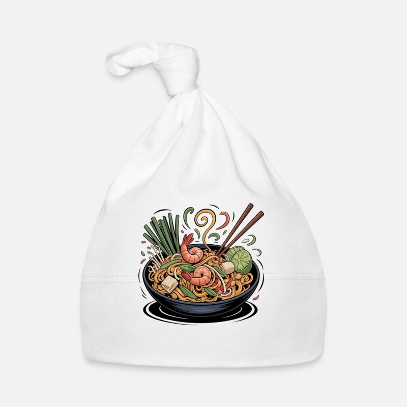 Spring ramen with shrimp and lime Organic Baby Cap