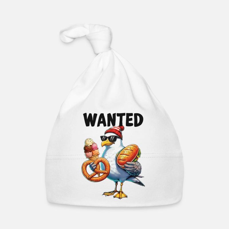 Gesucht Möwe Brezel Eiscreme Baby Bio-Mütze