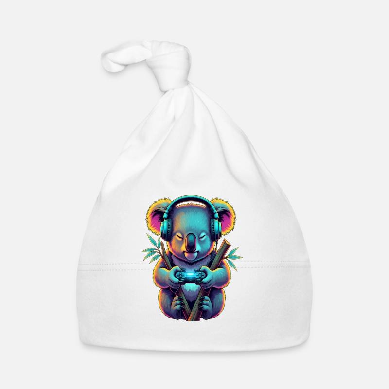 Koala Gaming Tier Videospiele Lustiger Koala Baby Bio-Mütze