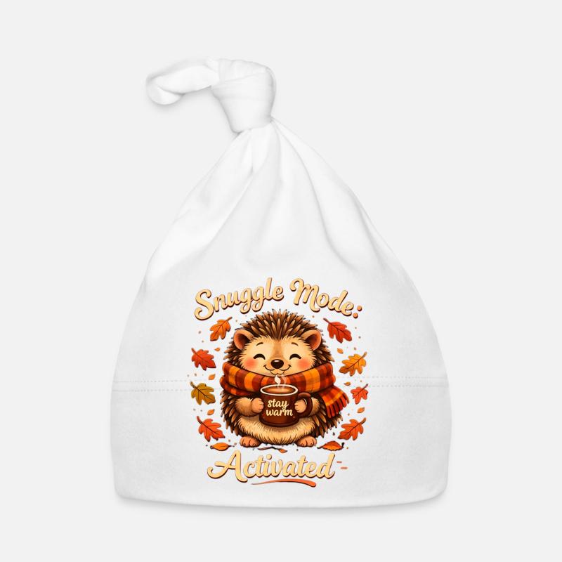 Cuddle Mode Autumn Warmth Hedgehog Organic Baby Cap