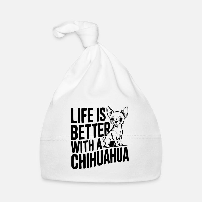 Das Leben ist besser mit einem Chihuahua Baby Bio-Mütze