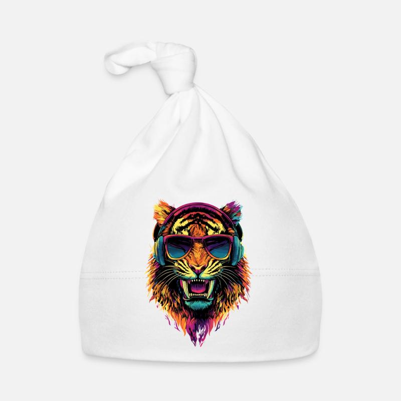 Saber-toothed tiger Smilodon Big cat Sabertooth tiger Organic Baby Cap