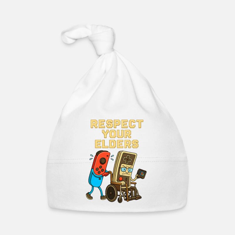 Respect Your Elders Gaming Control Retro  Baby Bio-Mütze