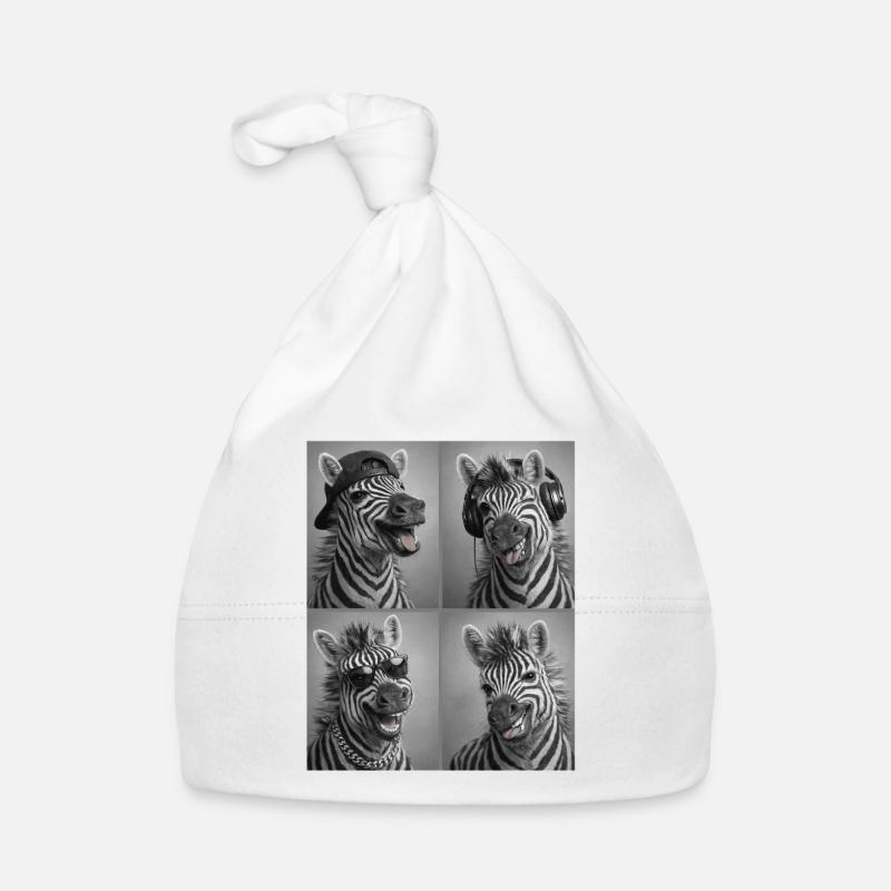 Zebra Baby Bio-Mütze