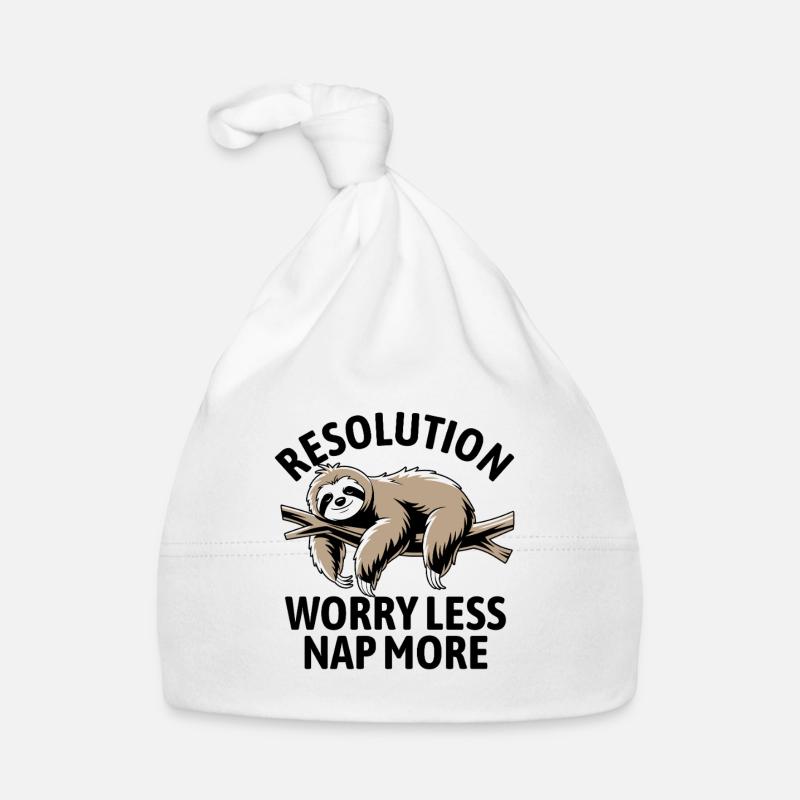 Worry less, nap more | good intentions Organic Baby Cap