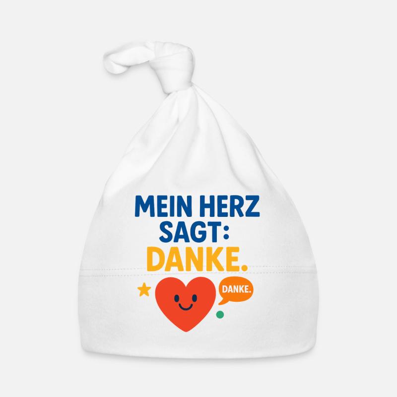 Mein Herz dankt, dankbarkeit liebe geschenk Baby Bio-Mütze