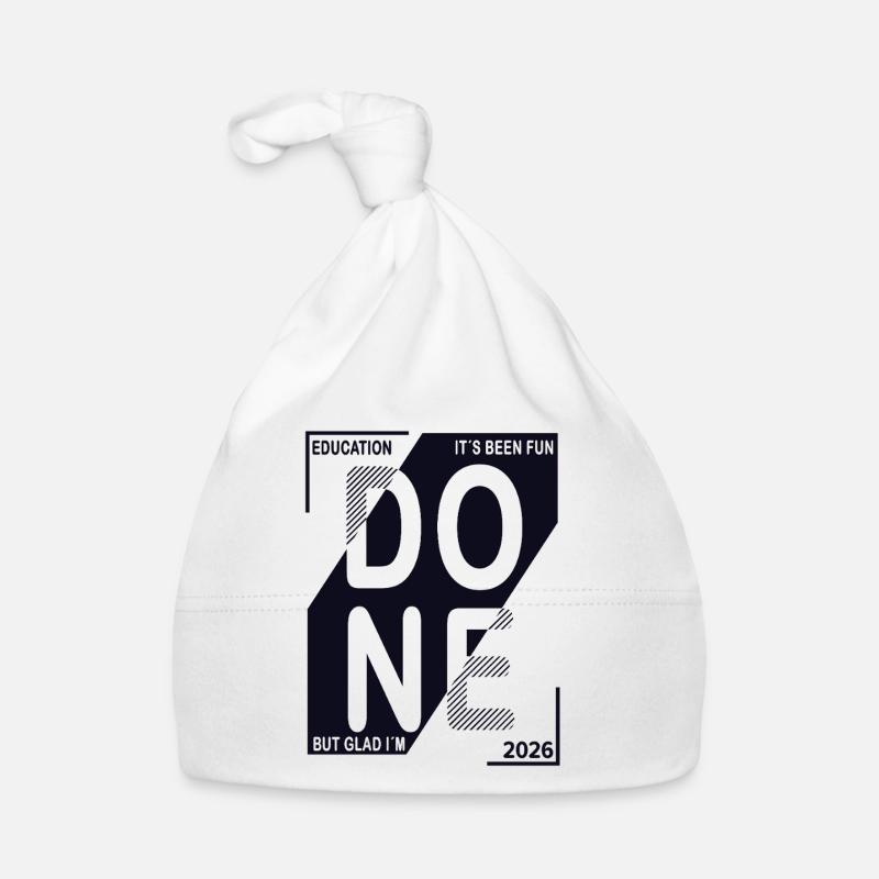 Done 2026 – Ausbildung geschafft Design Baby Bio-Mütze