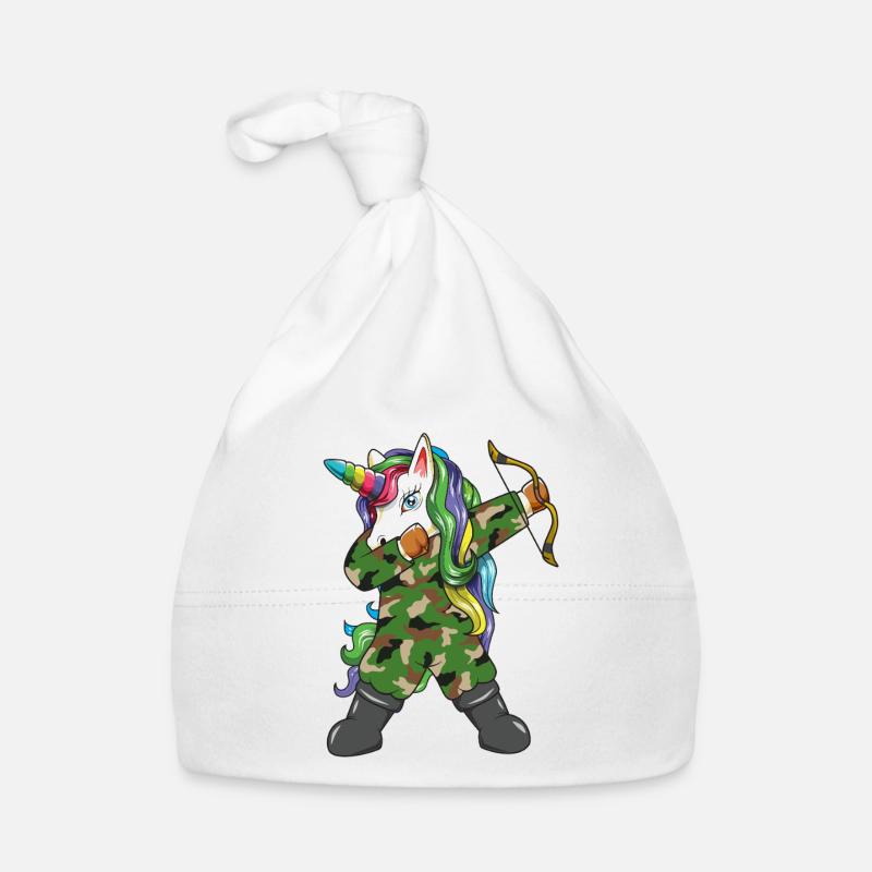 Dab Chasseur de Licorne Camouflage Archer Arc Chasseur d’Arc Bonnet bio Bébé