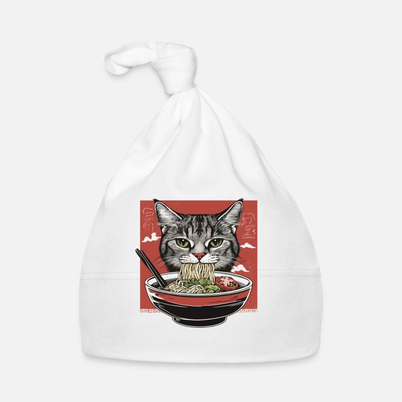 Chat aux ramen Bonnet bio Bébé