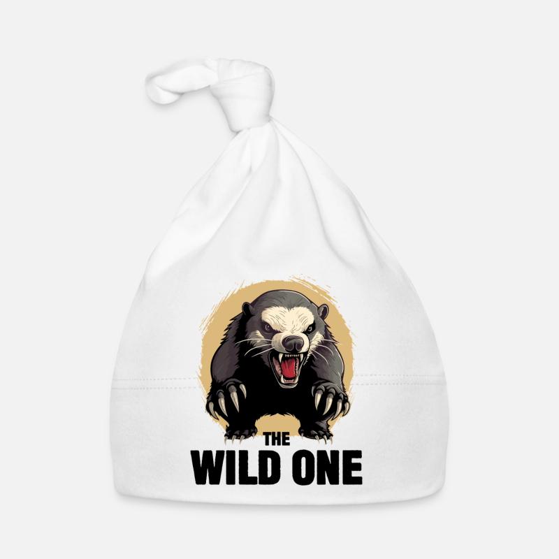 Honey Badger The Wild One Organic Baby Cap