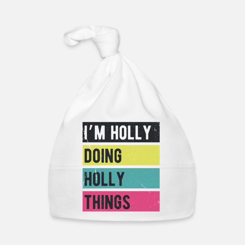 Ich mache Holly Things Retro Colors Baby Bio-Mütze