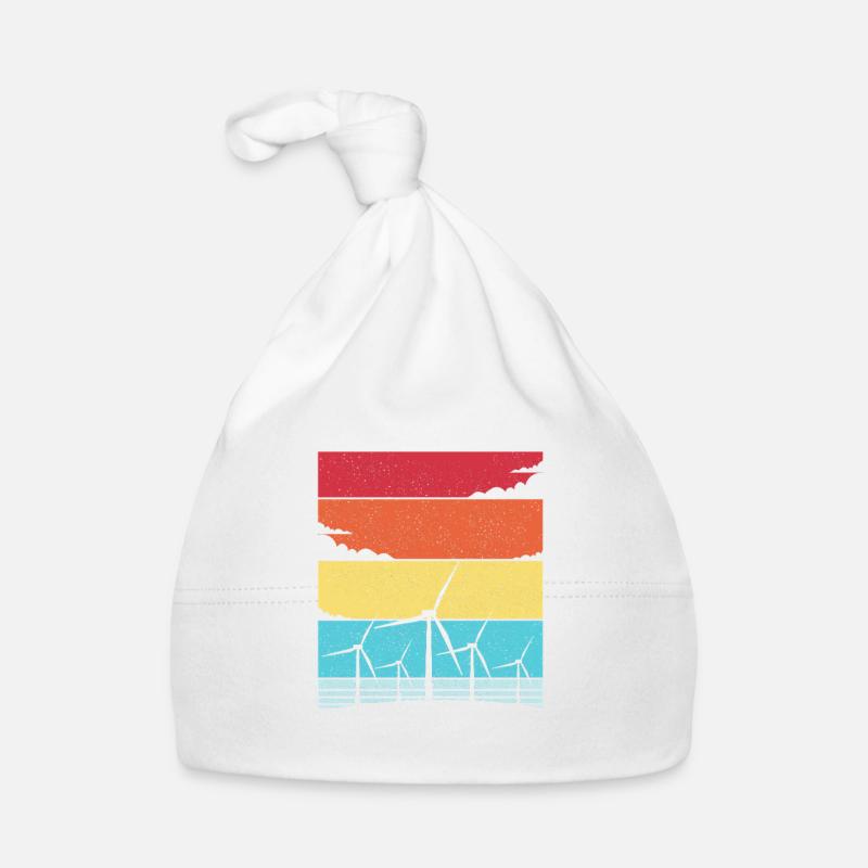Windenergie Windkraft Windrad Baby Bio-Mütze