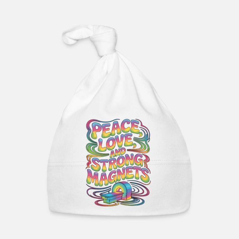 MRI Tech Peace Love And Radiologic Technologist Organic Baby Cap
