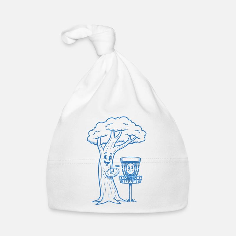Lustiges Disc Golf BONK Baum und Korb Flugscheiben Baby Bio-Mütze