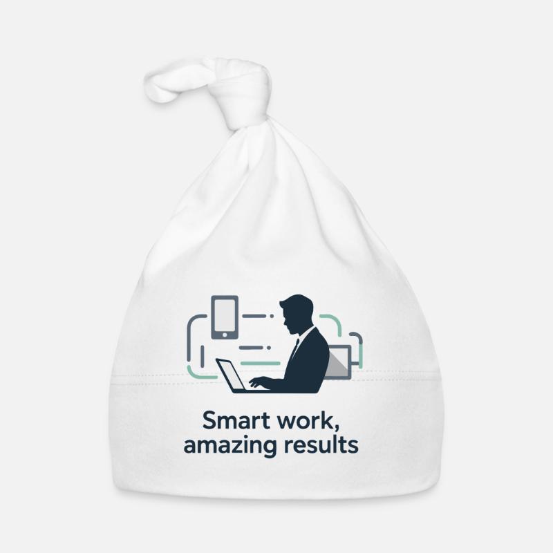 Smart Work Tech Silhouette Baby Bio-Mütze