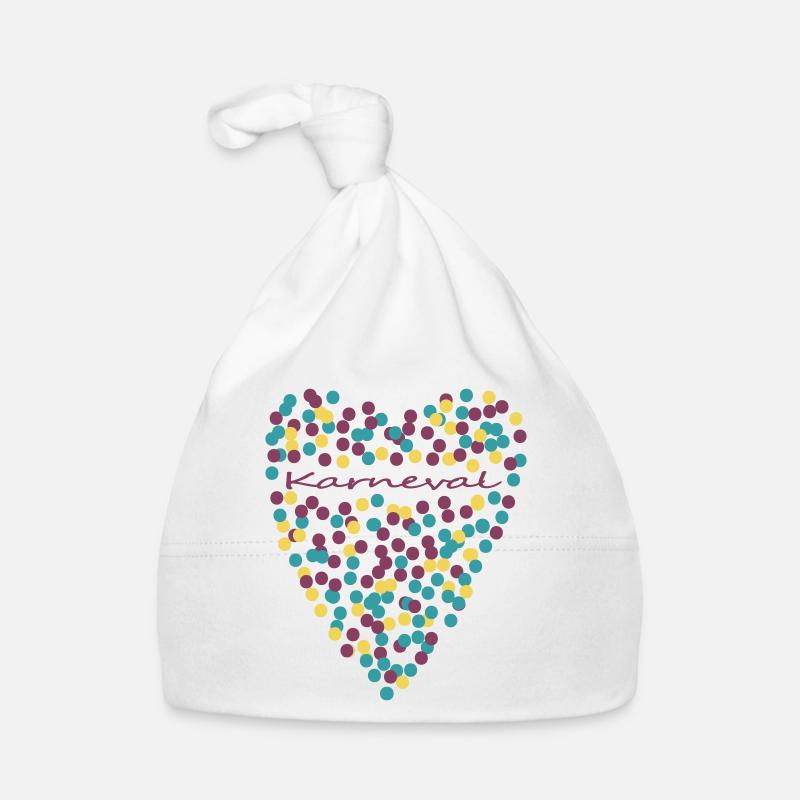 Karneval mit Herz Baby Bio-Mütze