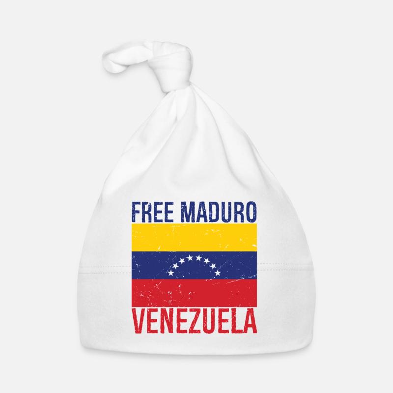Drapeau du Venezuela de Maduro libre Bonnet bio Bébé