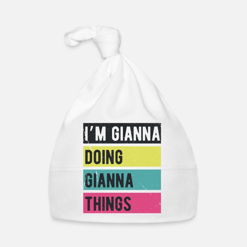 Ich bin Gianna und mache Gianna Things Retro Colors Baby Bio-Mütze