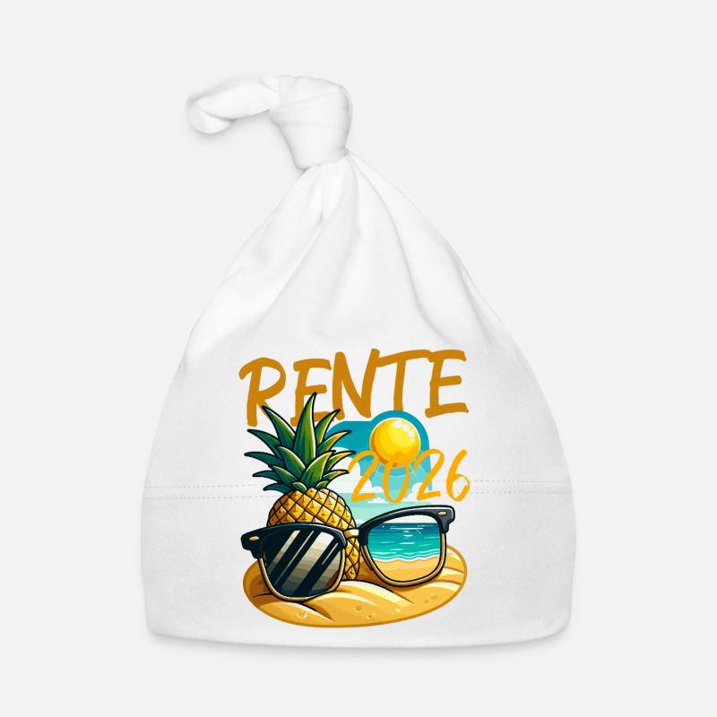 Pineapple Beach Retro 2026 Pension Organic Baby Cap