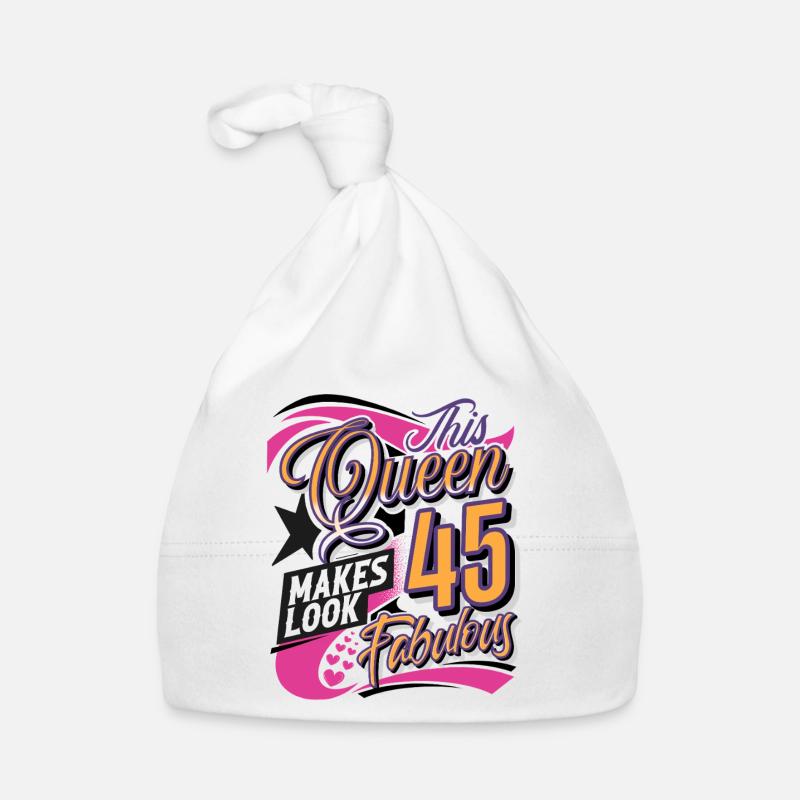 Reine du 45e anniversaire Bonnet bio Bébé