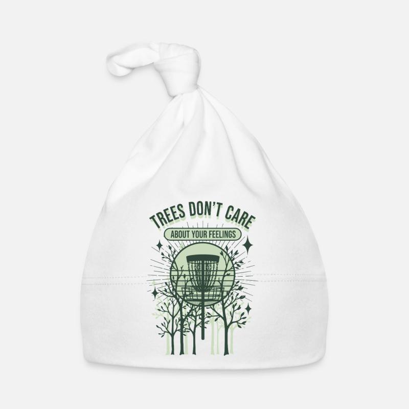 Trees Dont Care About Your Feelings Disc Golf Organic Baby Cap