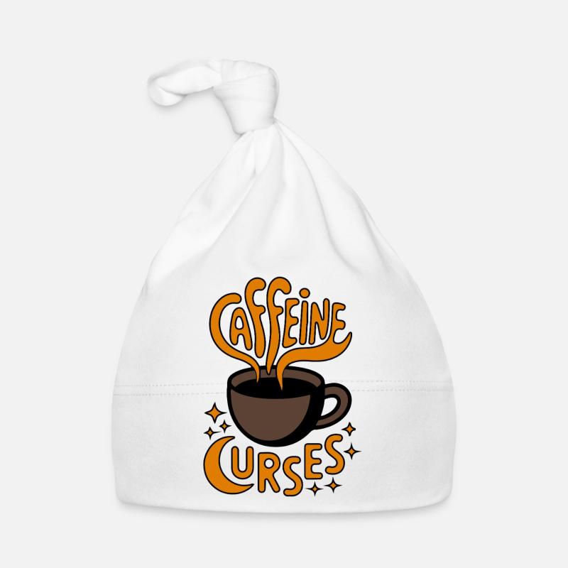 Caffeine Curves Kaffee-Logo Baby Bio-Mütze