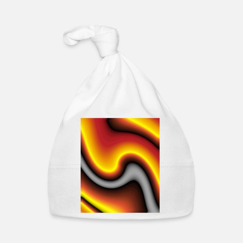 Jeu de couleurs de la vague de lave Bonnet bio Bébé