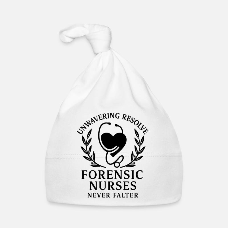 Forensic Nurse Practitioner Never Falter Coroner Organic Baby Cap
