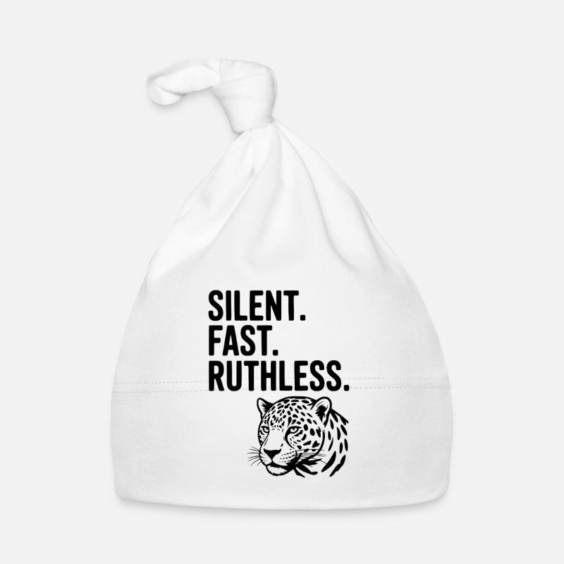 Silencieux. Vite. Impitoyable. Bonnet bio Bébé