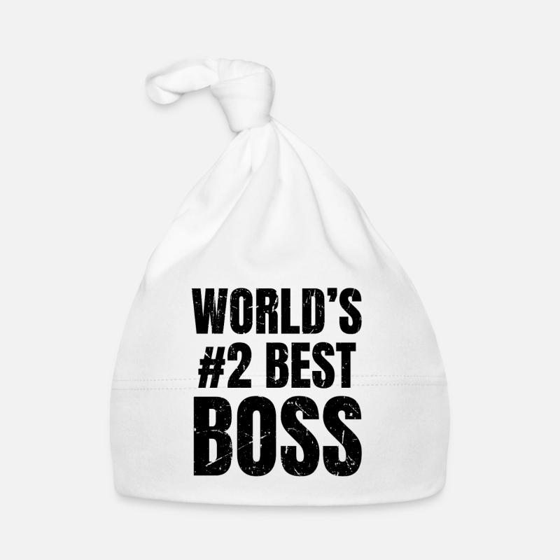 World's Best Chef No. 2 Office Humor Retro Organic Baby Cap