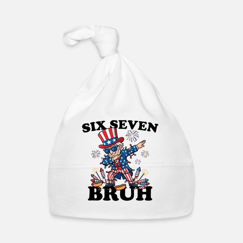 Six Seven Bruh 4. Juli Dabbing 6-7 4. Juli Baby Bio-Mütze