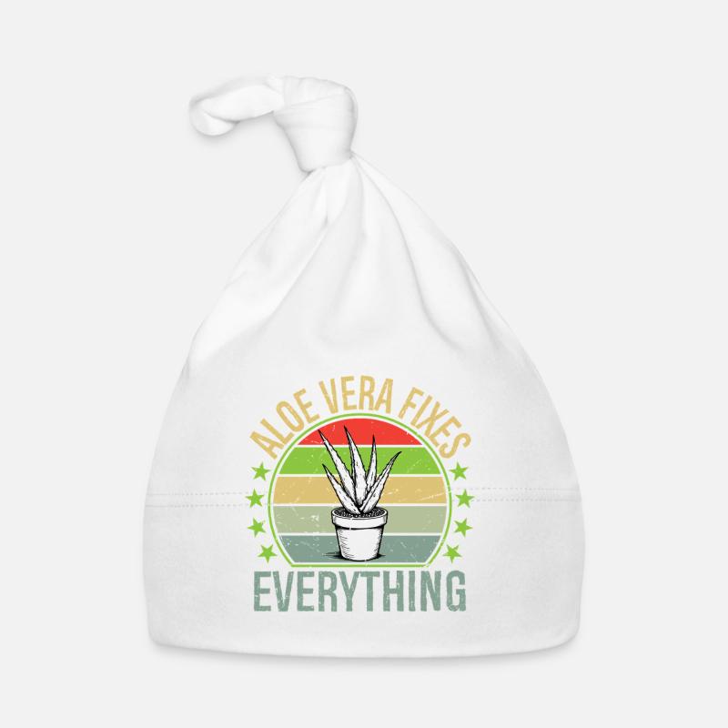 Aloe Vera Fixes Everything Funny Succulent Gard Baby Bio-Mütze