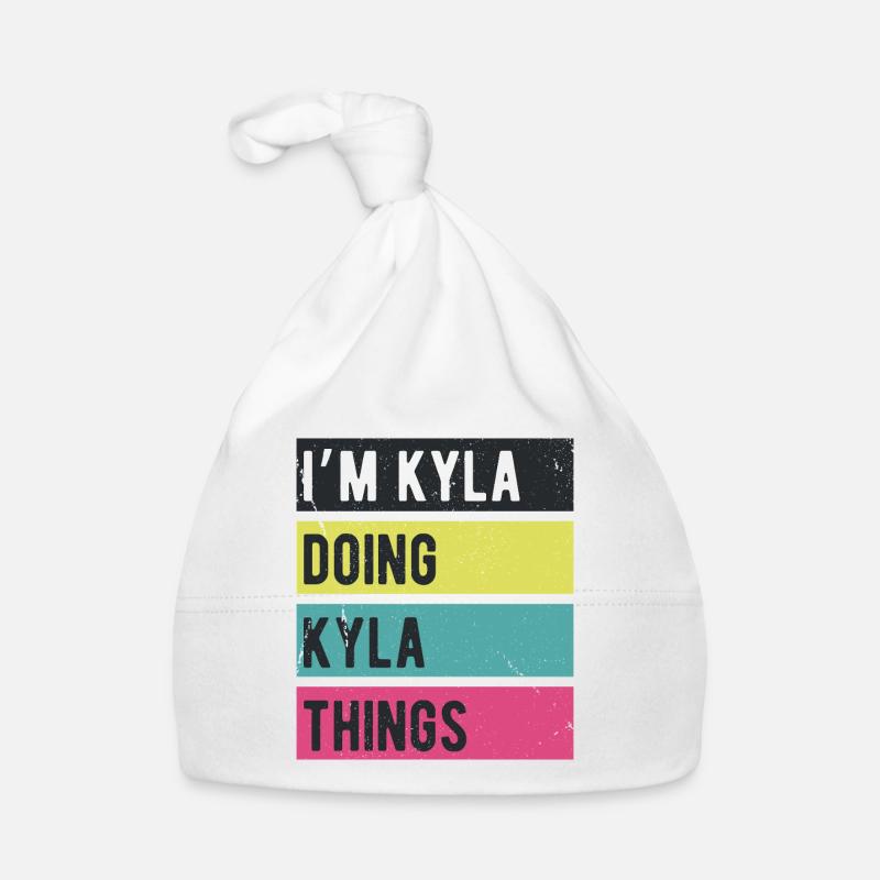 Ich bin Kyla und mache Kyla Things Retro Colors Baby Bio-Mütze