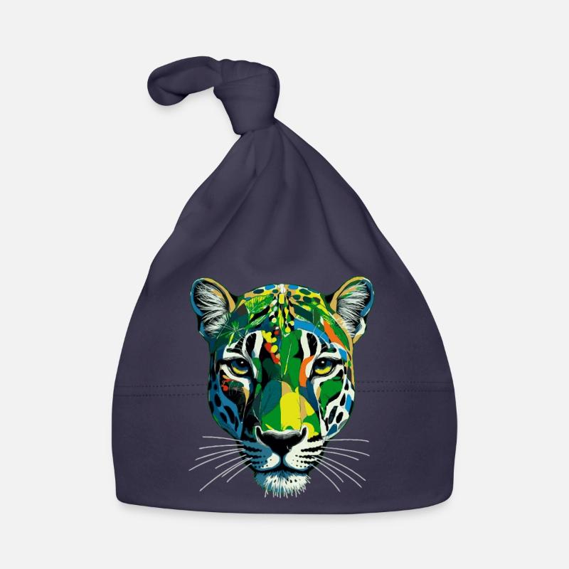Panthère Colorée Bonnet bio Bébé