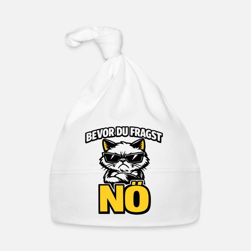 Bevor du fragst: NÖ – Grumpy Katze Bonnet bio Bébé
