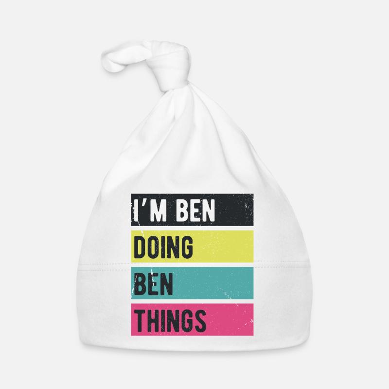 I’m Ben Doing Ben Things Retro Colors Organic Baby Cap